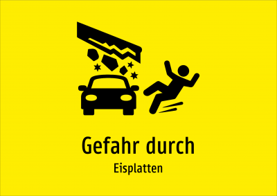 Gefahr durch - Eisplatten