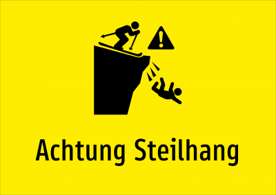 Achtung Steilhang