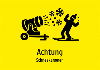Achtung - Schneekanonen