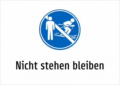 Nicht stehen bleiben