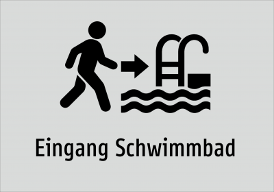 Eingang Schwimmbad