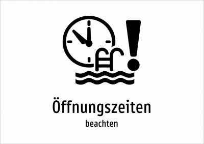 Öffnungszeiten - beachten