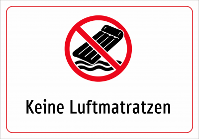 Keine Luftmatratzen