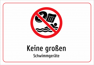 Keine großen - Schwimmgeräte