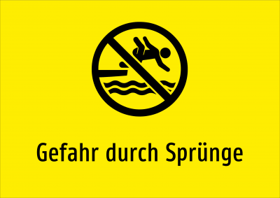 Gefahr durch Sprünge
