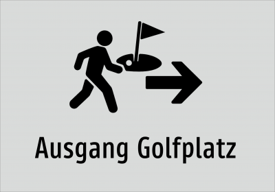 Ausgang Golfplatz