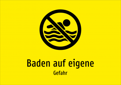 Baden auf eigene - Gefahr
