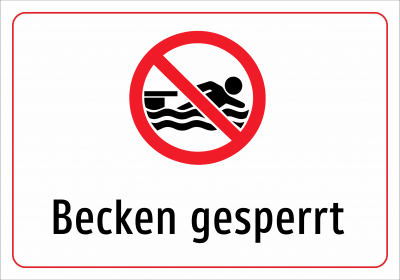 Becken gesperrt