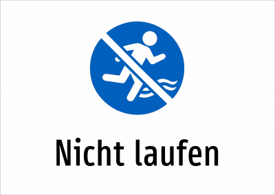 Nicht laufen