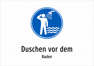 Duschen vor dem - Baden