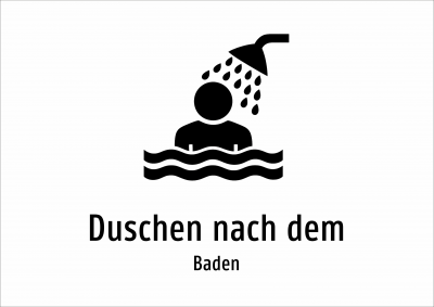 Duschen nach dem - Baden
