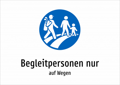 Begleitpersonen nur - auf Wegen