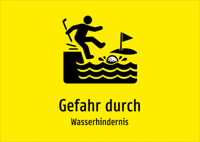 Gefahr durch - Wasserhindernis