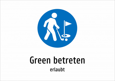 Green betreten - erlaubt