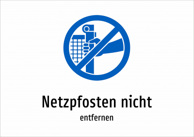 Netzpfosten nicht - entfernen