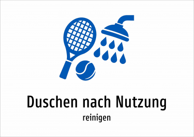 Duschen nach Nutzung - reinigen