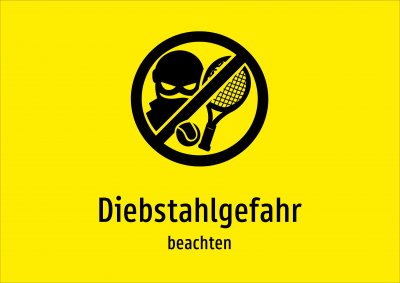 Diebstahlgefahr - beachten