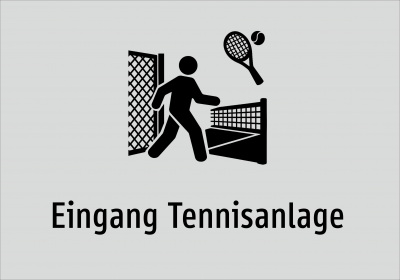 Eingang Tennisanlage