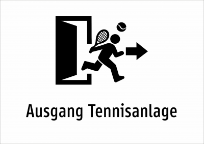 Ausgang Tennisanlage