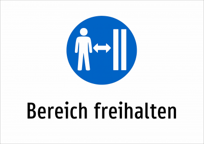Bereich freihalten
