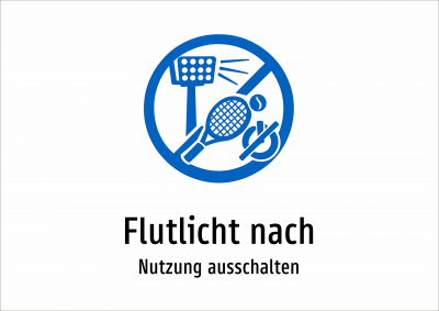 Flutlicht nach - Nutzung ausschalten