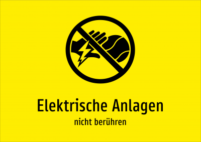Elektrische Anlagen - nicht berühren