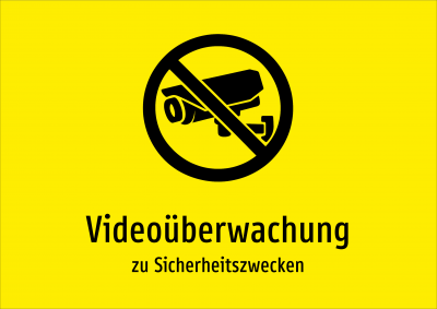 Videoüberwachung - zu Sicherheitszwecken