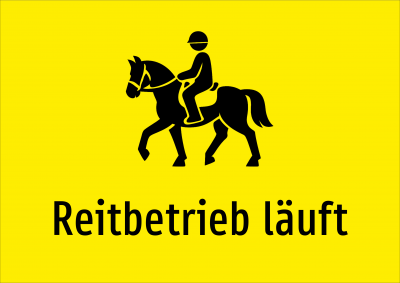 Reitbetrieb läuft