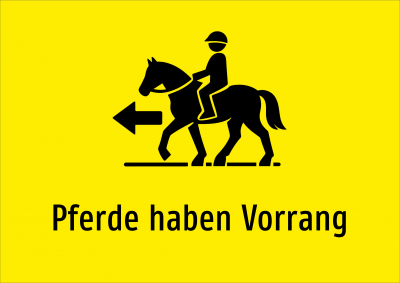 Pferde haben Vorrang