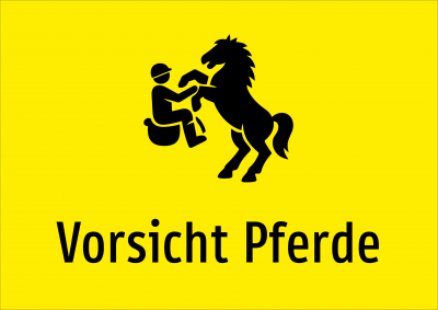 Vorsicht Pferde
