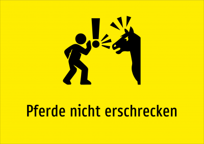 Pferde nicht erschrecken
