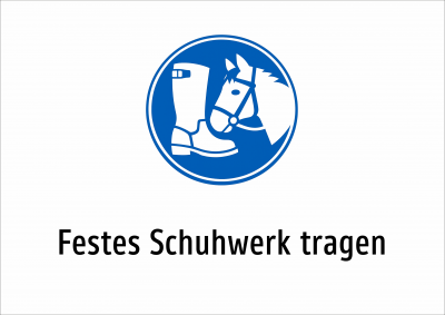 Festes Schuhwerk tragen