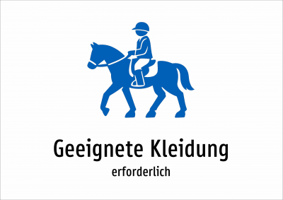 Geeignete Kleidung - erforderlich