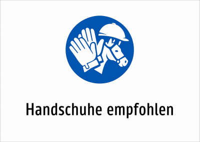 Handschuhe empfohlen