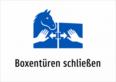 Boxentüren schließen