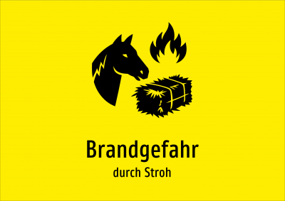 Brandgefahr - durch Stroh