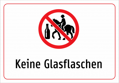 Keine Glasflaschen