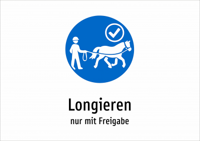 Longieren - nur mit Freigabe