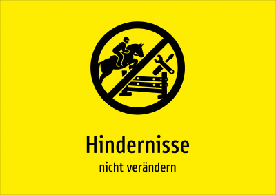 Hindernisse - nicht verändern