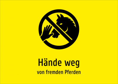 Hände weg - von fremden Pferden