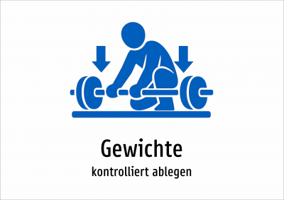 Gewichte - kontrolliert ablegen