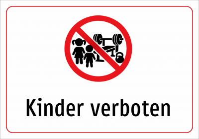 Kinder verboten