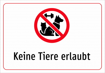 Keine Tiere erlaubt