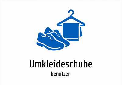Umkleideschuhe - benutzen