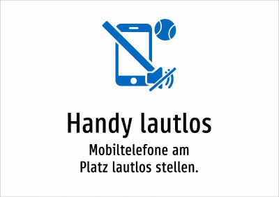 Handy lautlos - Mobiltelefone am Platz lautlos stellen.