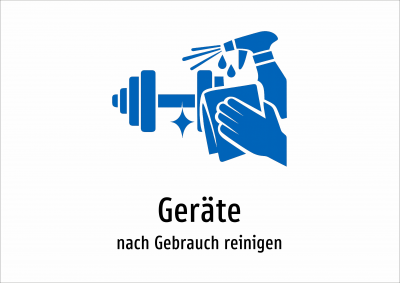Geräte - nach Gebrauch reinigen