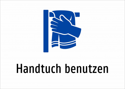 Handtuch benutzen