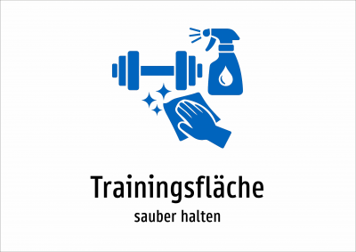 Trainingsfläche - sauber halten