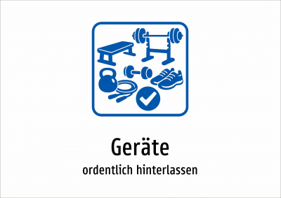 Geräte - ordentlich hinterlassen