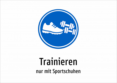 Trainieren - nur mit Sportschuhen
